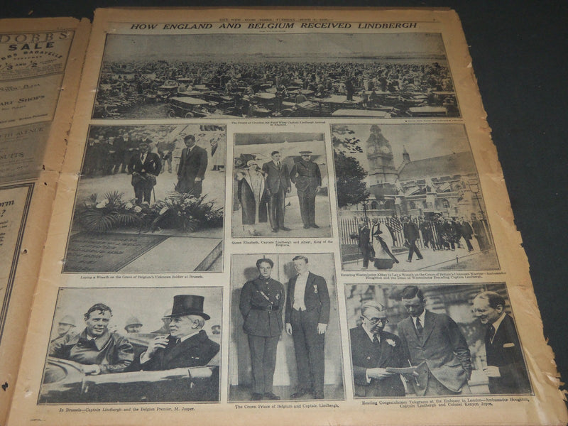 1927 JUNE 7 NEW YORK TIMES - FLIERS ARE RESTING 60 MILES FROM BERLIN - NT 5064