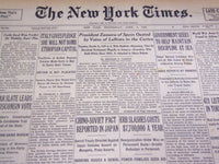 1936 APRIL 8 NEW YORK TIMES - ZAMORA OF SPAIN OUSTED - NT 4046