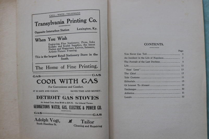 1911 APRIL THE GEORGETONIAN - GEORGETOWN COLLEGE - KENTUCKY - SOFTCOVER - K 3293