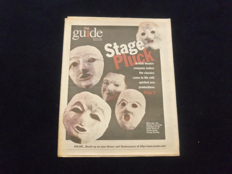 1998-99 WILKES-BARRE, PA TIMES LEADER NEWSPAPER - THE GUIDE - LOT OF 4 - NP 6218