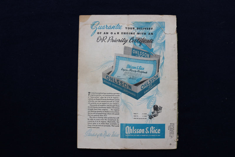 1948 FEB MODEL AIRPLANE NEWS MAGAZINE - CHESTER'S LATEST RACER COVER - E 11483
