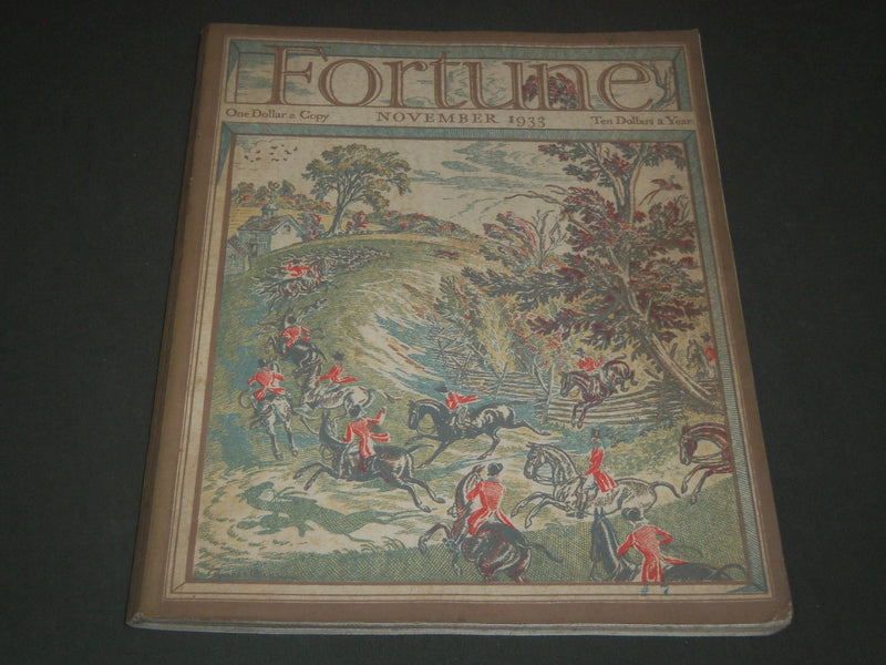 1933 NOVEMBER FORTUNE MAGAZINE - GREAT COVER & ADS - F 46