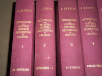 1966 DICTIONNAIRE DES PEINTRES BY E. BENEZIT SET OF 8 VOLUMES - FRENCH - R 241