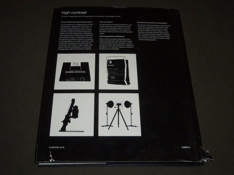 1980 HIGH CONTRAST BY J. SEELEY HARDCOVER BOOK - KD 3844