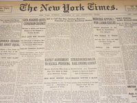 1916 NOVEMBER 14 NEW YORK TIMES - AGREEMENT TO RECALL PERSHING - NT 7731