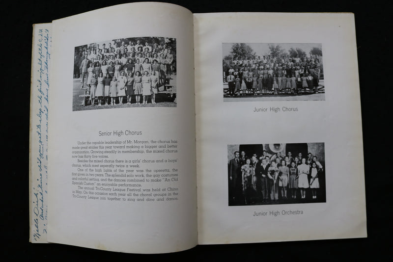 1940 EL CHASQUI CHINO HIGH SCHOOL YEARBOOK - CHINO, CALIFORNIA - YB 3512