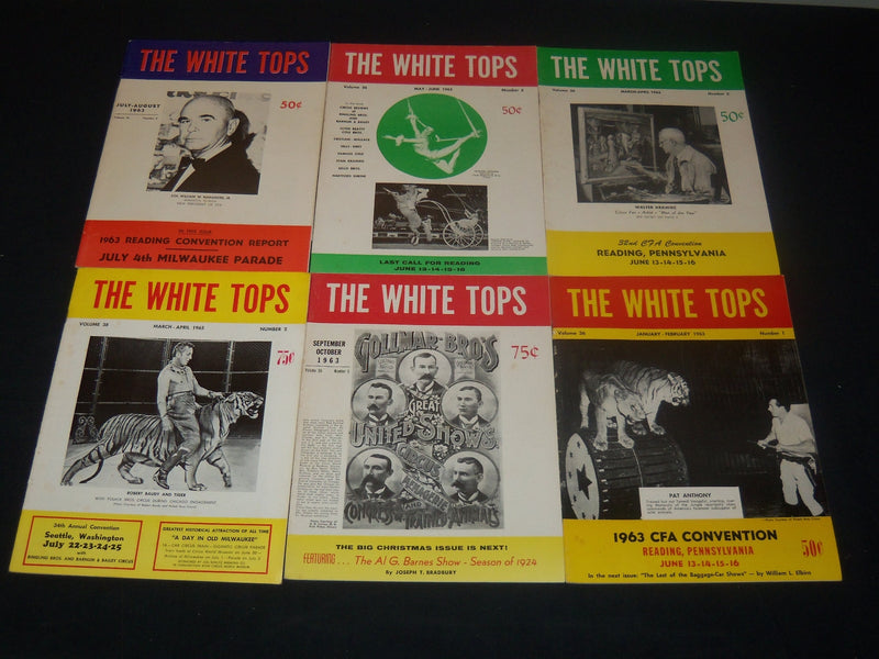 1963-1968 THE WHITE TOPS MAGAZINE LOT OF 34 ISSUES - CIRCUS - O 3688