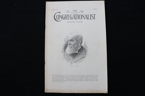 1895 AUGUST 22 THE CONGREGATIONALIST MAGAZINE - PROFESSOR A. B. BRUCE - K 2337