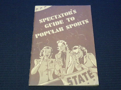 1940 SPECTATOR'S GUIDE TO POPULAR SPORTS BOOK BY FRANK G. MENKE - J 8000