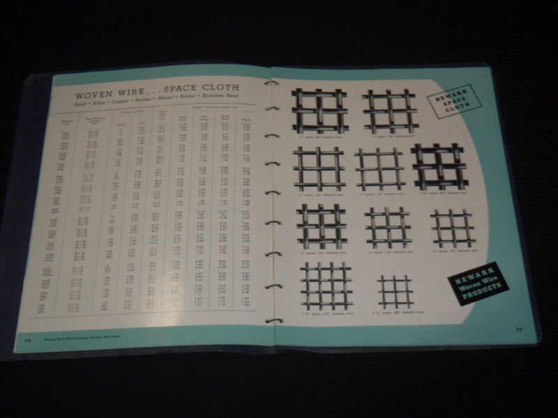 1960'S NEWARK HANDBOOK ON WOVEN WIRE SCREEN CATALOGS LOT OF 2 - KD 3912P