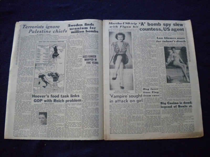 1947 FEB 1 PHILADELPHIA DAILY NEWS NEWSPAPER - JACKIE ROBINSON-MONTREAL- NP 5994