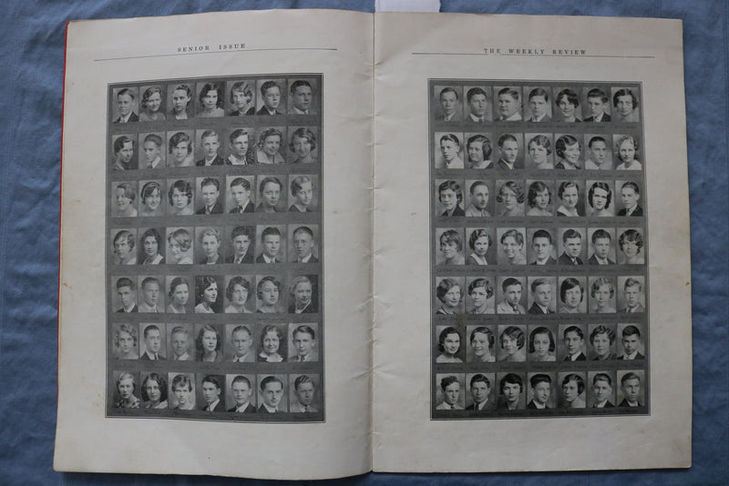 1932 SENIOR ISSUE HAMILTON HIGH SCHOOL WEEKLY REVIEW - OHIO - SOFTCOVER - K 310