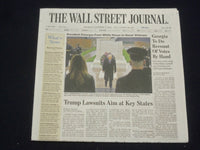 2020 NOVEMBER 12 THE WALL STREET JOURNAL -GEORGIA TO DO RECOUNT OF VOTES BY HAND