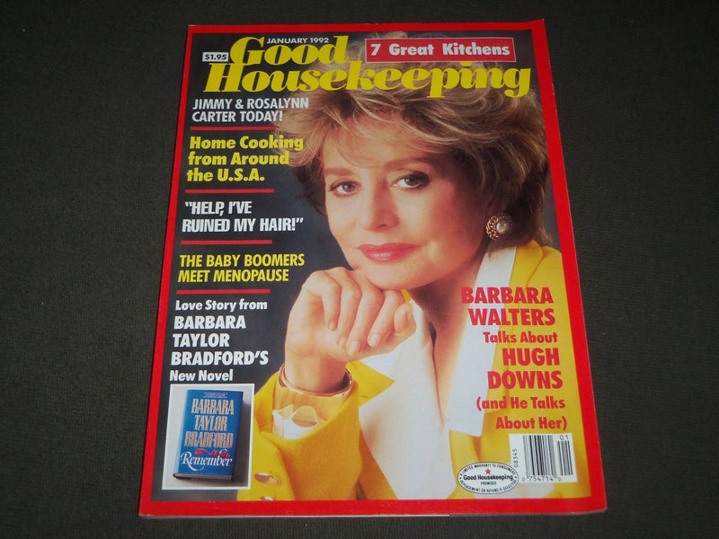 1992 JANUARY GOOD HOUSEKEEPING MAGAZINE - BARBARA WALTERS COVER - B 2821