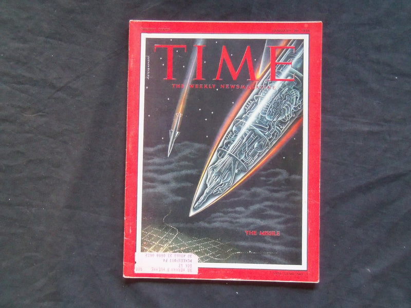1956 JANUARY 30 TIME MAGAZINE - THE MISSILE - T 1522