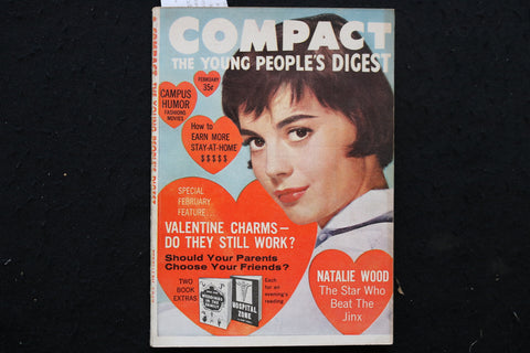 1957 FEBRUARY COMPACT MAGAZINE - NATALIE WOOD COVER - K 415