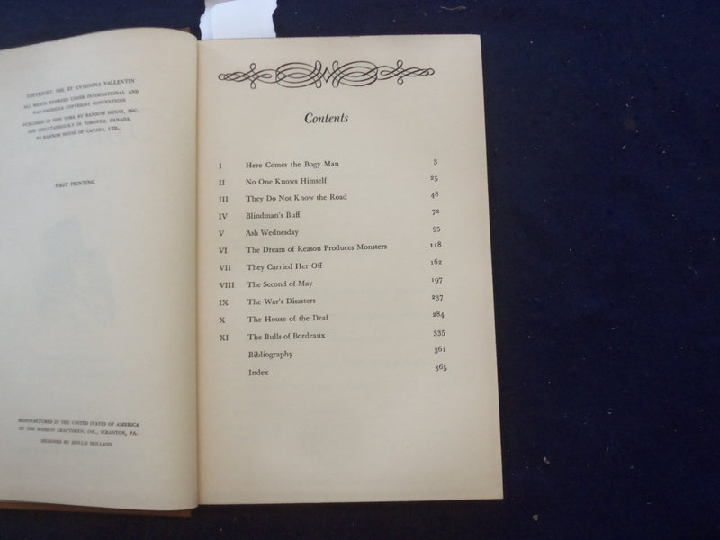 1949 THIS I SAW, THE LIFE AND TIMES OF GOYA HARDCOVER BOOK - VALLENTIN - KD 8266