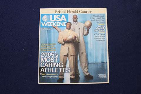 2005 SEP 23-25 USA WEEKEND MAGAZINE - SHAQ & WARRICK DUNN COVER - E 18268