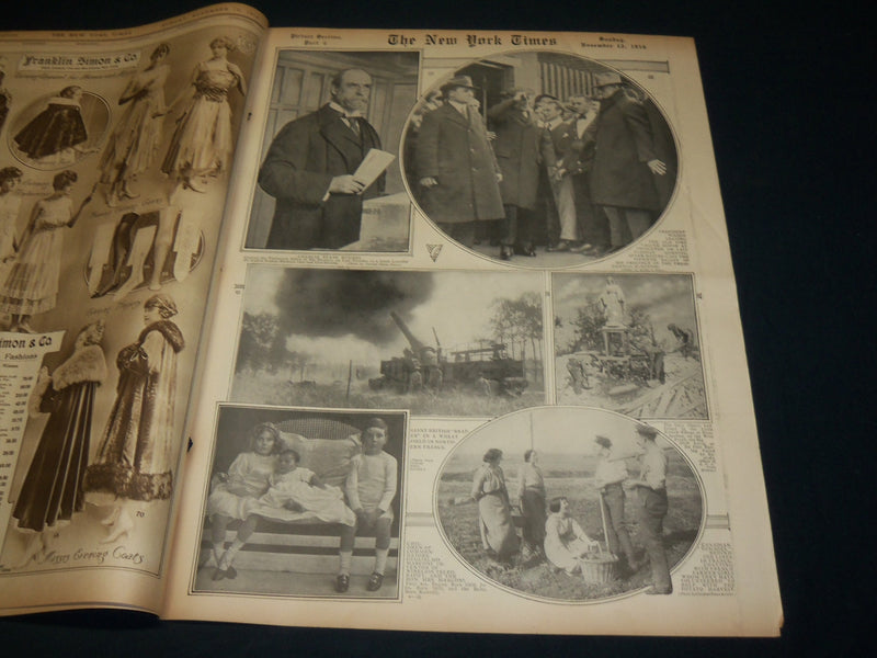 1916 NOVEMBER 12 NEW YORK TIMES ROTO PICTURE SECTION - WILSON VOTES - NT 8968