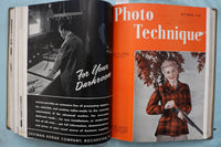 1940 PHOTO TECHNIQUE MAGAZINE BOUND VOLUME - COMPLETE YEAR - KD 9711