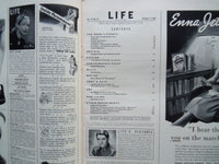 1943 OCTOBER 11 LIFE MAGAZINE - HALF HATS IN FASHION - L 360