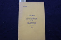 1935 PSI UPSILON GRATERNITY CONVENTION RECORDS SOFTCOVER BOOK - K 836