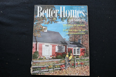 1956 NOVEMBER BETTER HOMES AND GARDENS MAGAZINE - COVER HOME COVER - E 9753
