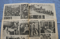 1943 NEW YORK DAILY NEWS CENTERFOLDS - WORLD WAR II - LOT OF 171 - O 3829