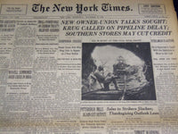 1946 NOVEMBER 27 NEW YORK TIMES - ALL QUIET AT COAL MINE FRONT - NT 2960