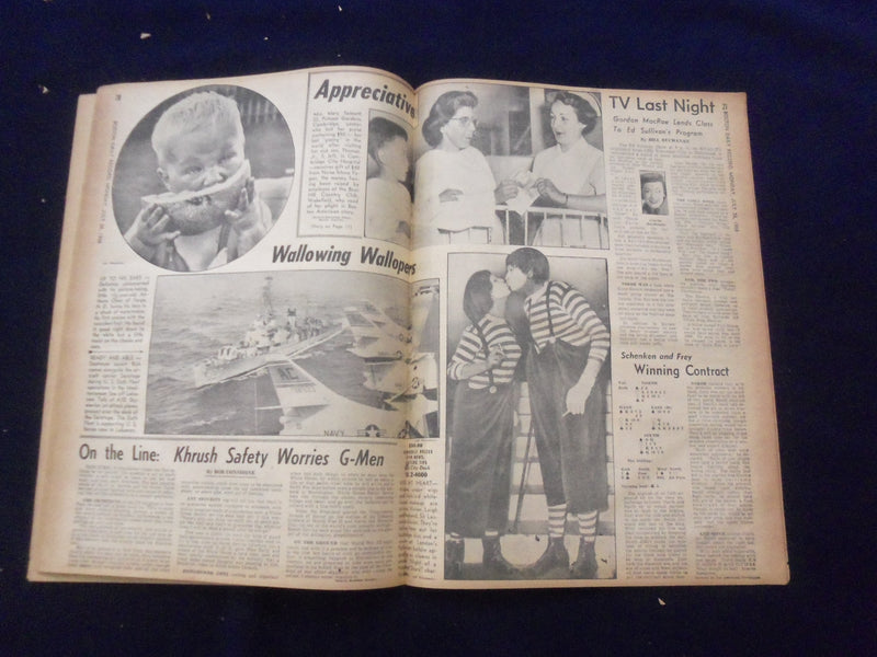1958 JULY 28 BOSTON DAILY RECORD NEWSPAPER-YANKEE MARINE SLAIN IN BEIRUT-NP 6366