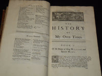 1724-1734 BISHOP BURNET'S HISTORY OF HIS OWN TIME VOLUME 1 & 2 - #12