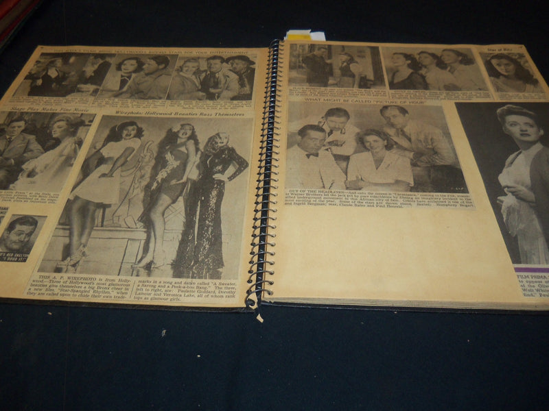 HOLLYWOOD MOVIE STARS SCRAPBOOK - DAVIS - GREAT PHOTOS - 24A