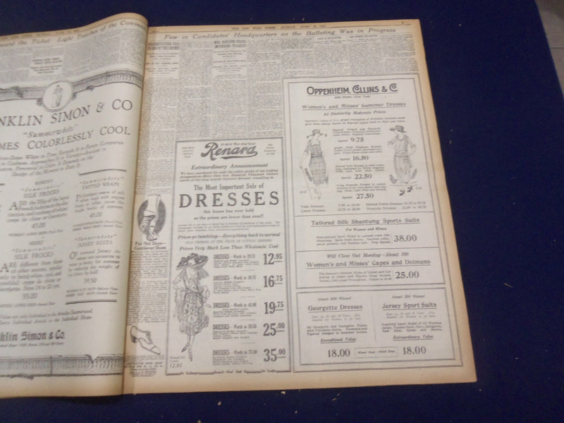 1920 JUNE 13 NEW YORK TIMES-HARDING NOMINATED FOR PRESIDENT, COOLIDGE VP-NT 9113