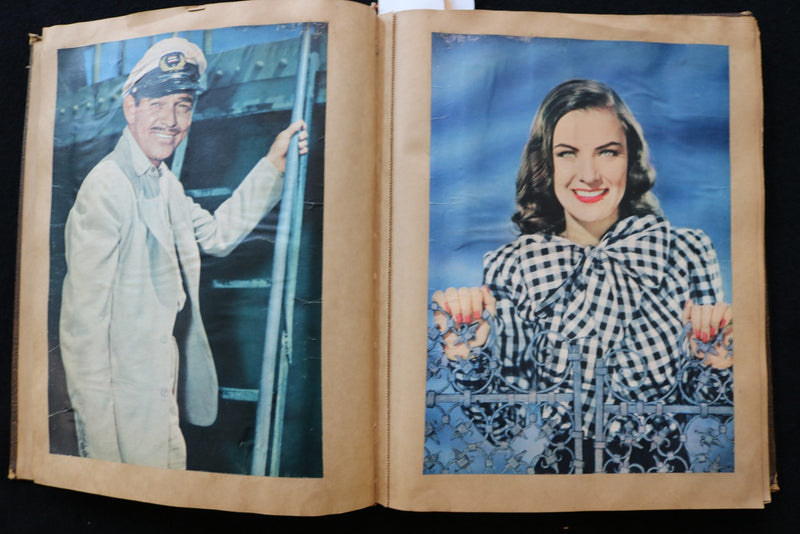 1940'S HOLLYWOOD SCRAPBOOK - HUMPHREY BOGART-CLARK GABLE-FRANK SINATRA - E 24930