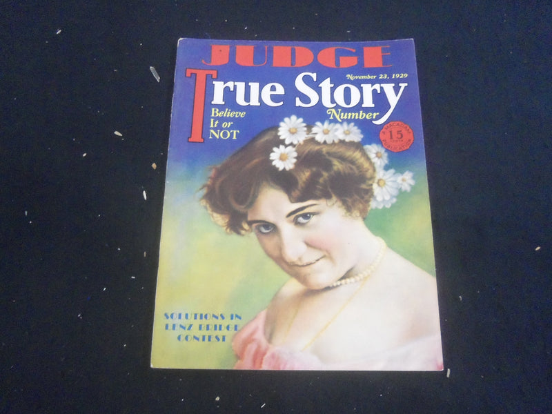 1929 NOVEMBER 23 JUDGE MAGAZINE - BELIEVE IT OR NOT NUMBER - B 4198K
