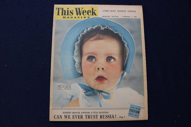 1955 FEBRUARY 5 THIS WEEK MAGAZINE - ANNE FRANCIS AD - E 22977