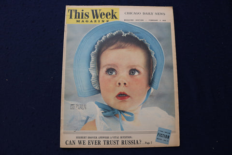 1955 FEBRUARY 5 THIS WEEK MAGAZINE - ANNE FRANCIS AD - E 22977
