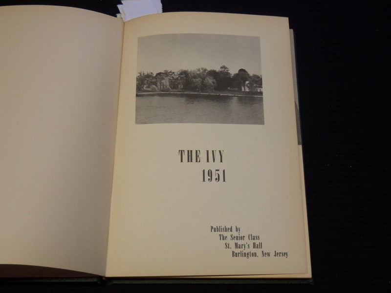 1951 THE IVY ST. MARY'S HALL YEARBOOK - BURLINGTON NEW JERSEY - KD 4144C