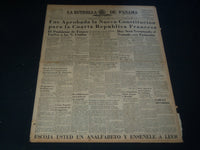 1946 OCTOBER 14 PANAMA STAR & HERALD NEWSPAPER - CARDS BEAT SOX - NT 7537