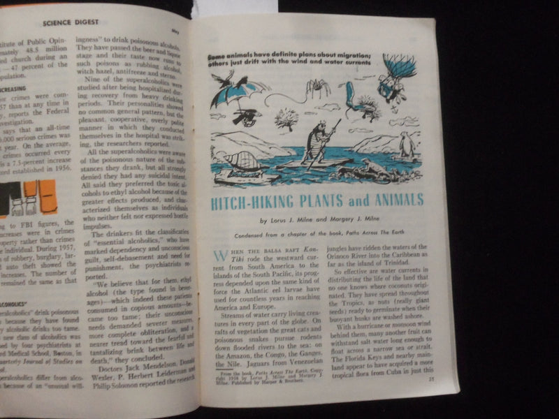 1958 MAY SCIENCE DIGEST MAGAZINE - SPOTLIGHT ON SPACE - J 9964