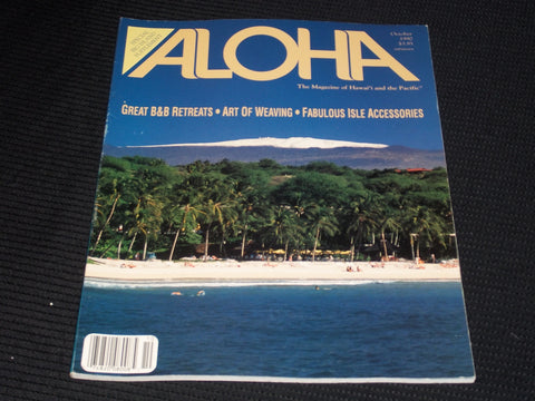 1990 OCTOBER ALOHA MAGAZINE - THE BIG ISLAND FRONT COVER - E 1596