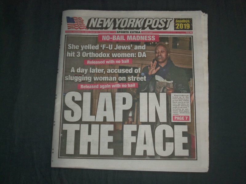 2019 DECEMBER 31 NEW YORK POST NEWSPAPER - NY GIANTS SHOULD HIRE MATT RUHLE
