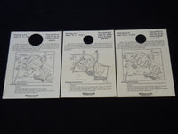 1991-1996 MIZZOU SEASON FOOTBALL PARKING PERMITS LOT OF 3 - J 8038