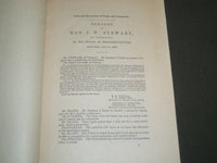 1890 HON. JOHN W. STEWART OF VERMONT SPEECH BOOK LOT OF 2 - J 4692