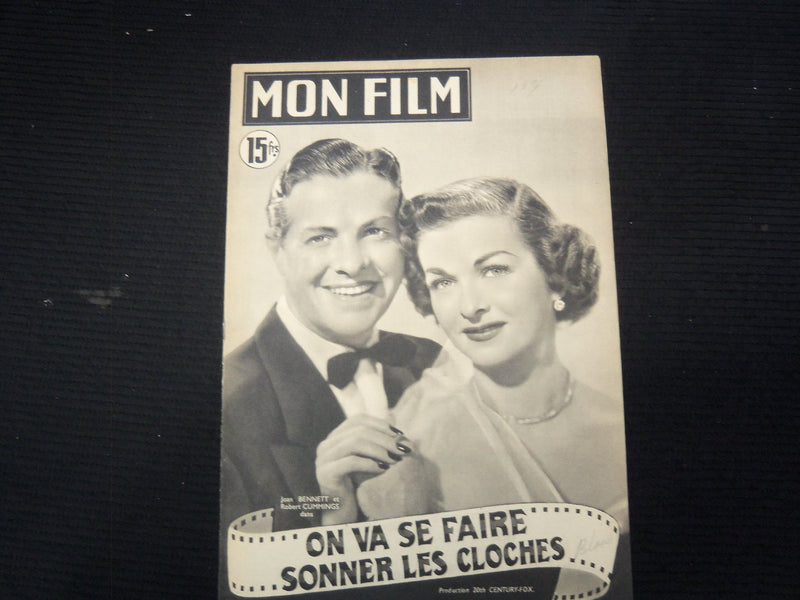 1951 AUGUST 15 MON FILM FRENCH MAGAZINE - JOAN BENNET & CUMMINGS - E 26160