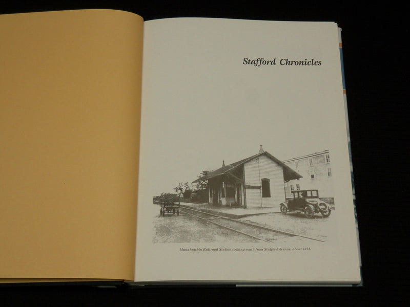 2001 STAFFORD CHRONICLES A HISTORY OF MANAHAWKIN NJ HARDCOVER BOOK - R 725H