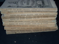 1888 HARPER'S MONTHLY MAGAZINE LOT 11 ISSUES- NICE ILLUSTRATIONS & ADS - WR 1418