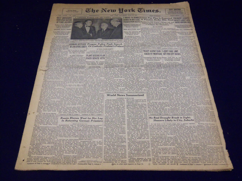 1949 JUNE 18 NEW YORK TIMES - HISS PROSECUTION RESTS - NT 3202