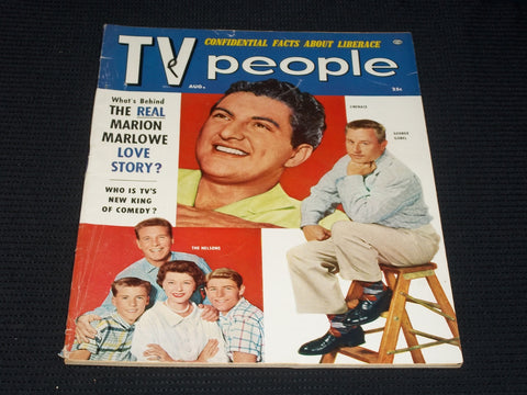1955 AUGUST TV PEOPLE MAGAZINE - LIBERACE FRONT COVER - E 3454