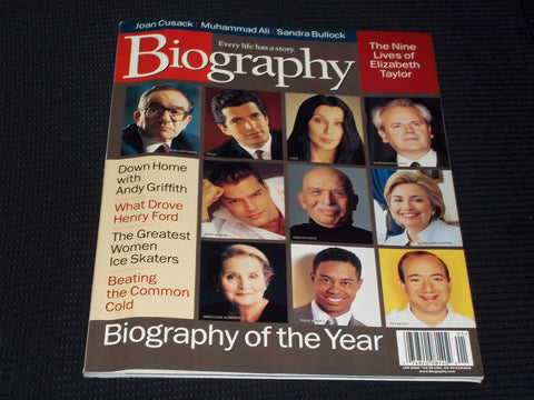 2000 JANUARY BIOGRAPHY MAGAZINE - JFK JR. FRONT COVER - E 13744